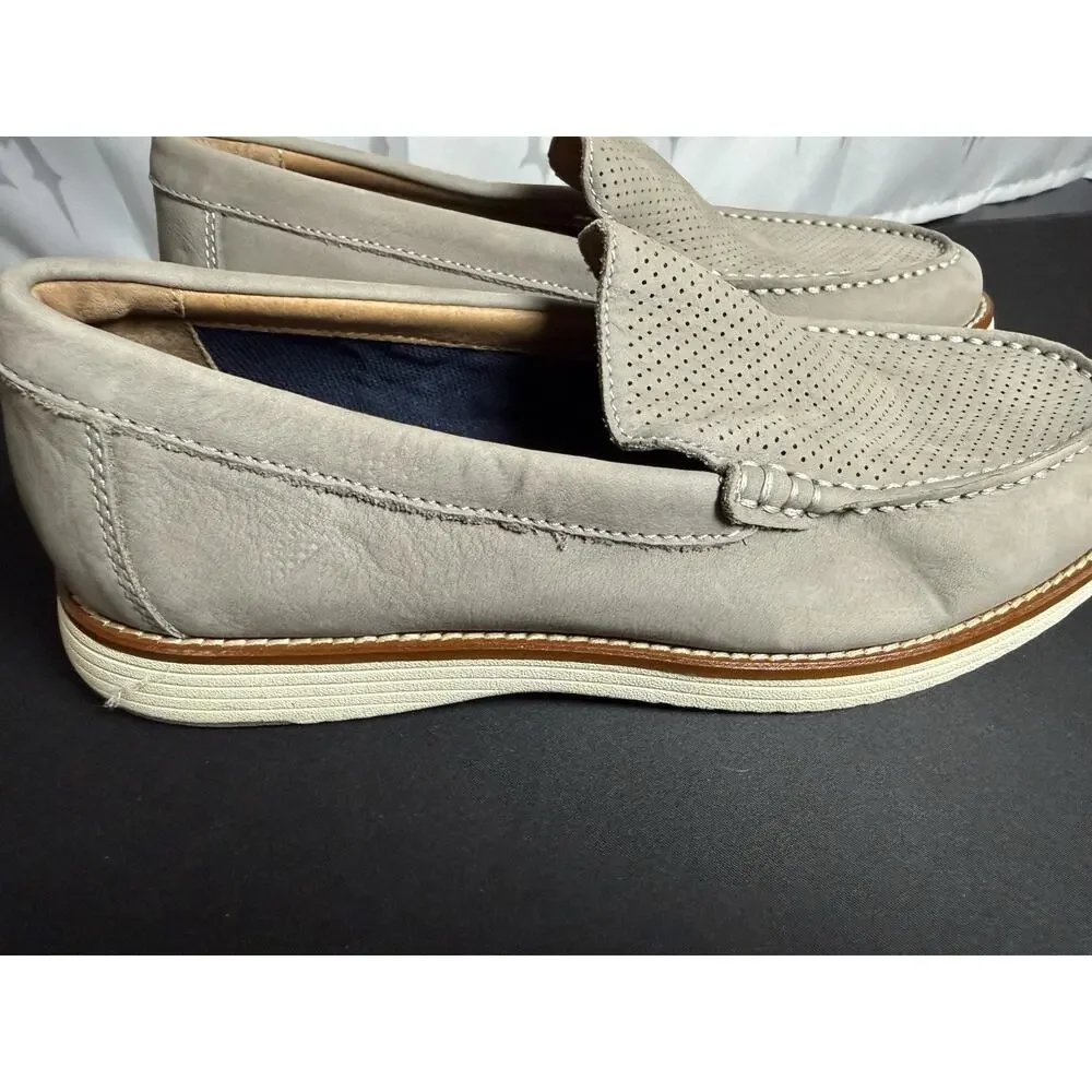 Johnston & Murphy Mens 8M Upon Loafers Gray True Foam